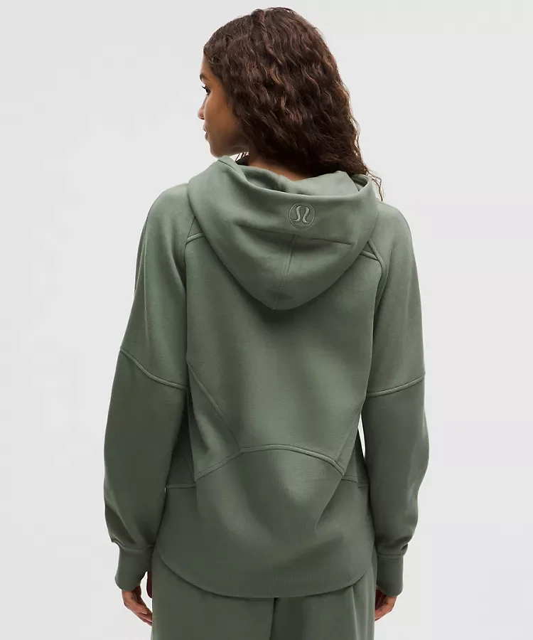 Scuba Oversized Half-Zip Hoodie Long