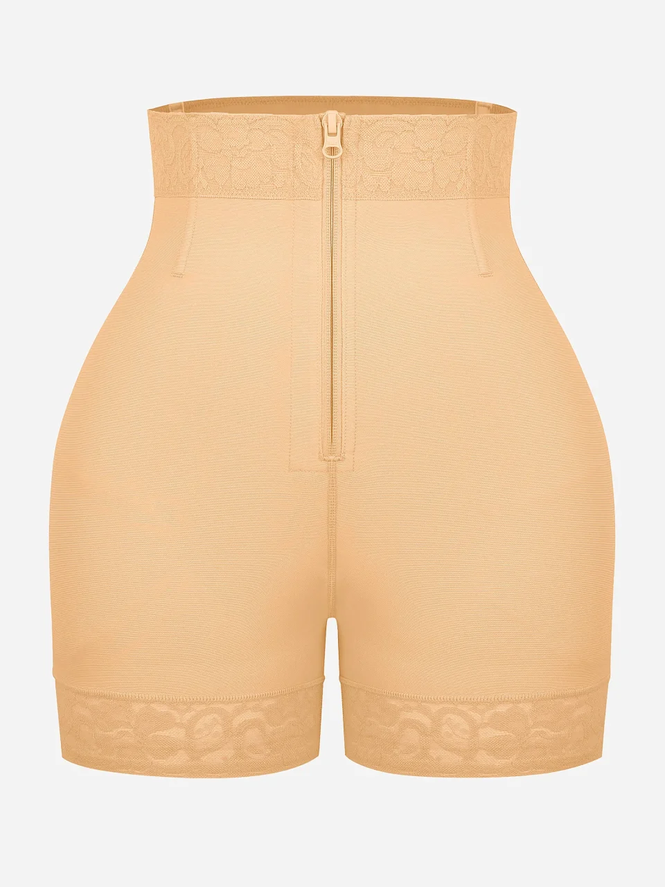 Feelingirl Tummy Control Shaping Shorts Butt Lifter with Clasps and Zipper