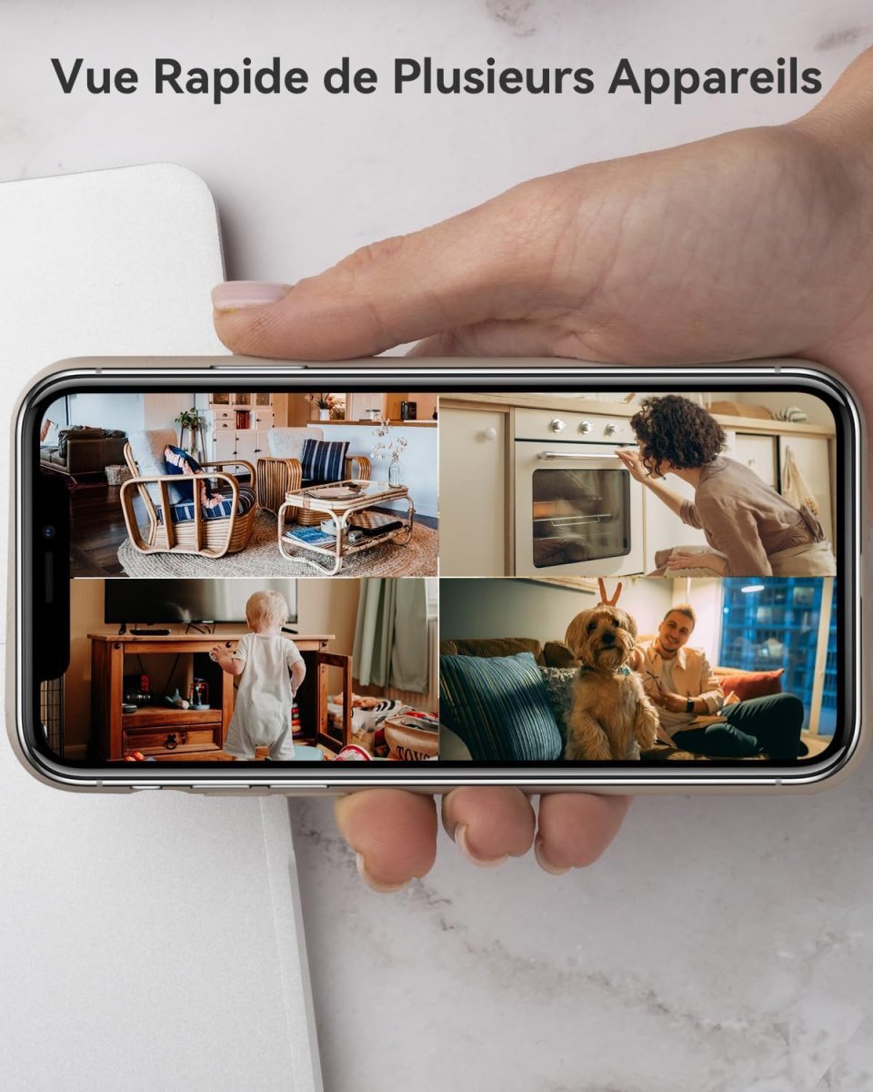 Imou 2K(3MP) WiFi Surveillance Camera Indoor 360° Smart Camera with Human Detection AI Tracking Two-Way Audio Siren Alexa Compatible for Baby/Pets
