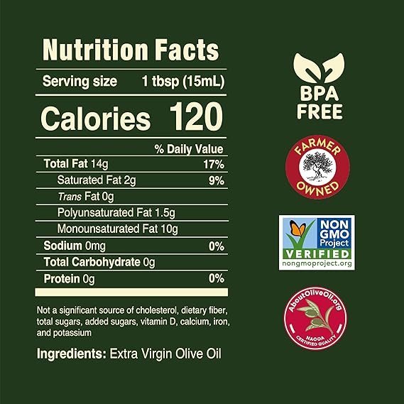 Extra Virgin Olive Oil Pompeian Smooth - 68 Fl Oz - First Cold Pressed Olive Oil for Cooking - Smooth Taste for Sauteing, Stir-Frying, and Baking
