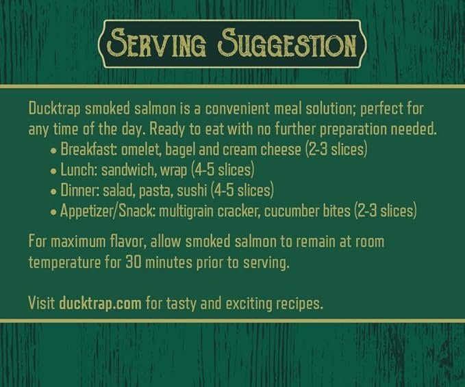 Ducktrap River Responsibly Farmed Plain Smoked Salmon, 4 OZ