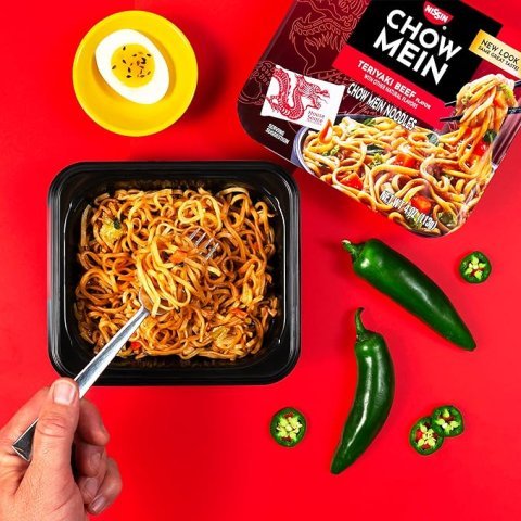 Buy Nissin Chow Mein Teriyaki Beef Noodles Online | Japanese-Style Instant Stir Fry Noodles 4 oz 8 Pack