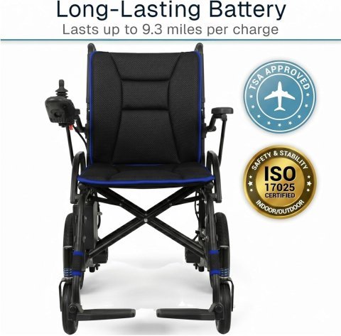 Buy Vive Lightweight Electric Wheelchair Online | Foldable Carbon Fiber Power Wheelchair for Adults & Seniors
