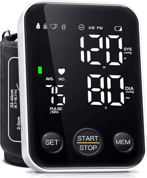 Buy Oklar Upper Arm Blood Pressure Monitor Online | Digital BP Machine for Home Use with Large LED Display