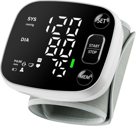 Buy Oklar Wrist Blood Pressure Monitor Online | Rechargeable Digital BP Monitor with Voice Broadcast