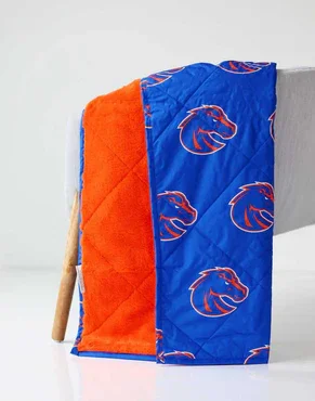 Buy Boise State Broncos Hooded Stadium Everywhere Blanket Online | Ultra Soft Wearable NCAA Hooded Blanket