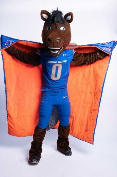 Buy Boise State Broncos Hooded Stadium Everywhere Blanket Online | Ultra Soft Wearable NCAA Hooded Blanket