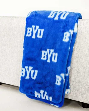 Buy BYU Cougars Lush Blanket Online | Ultra Soft Plush NCAA Luxury Throw Blanket