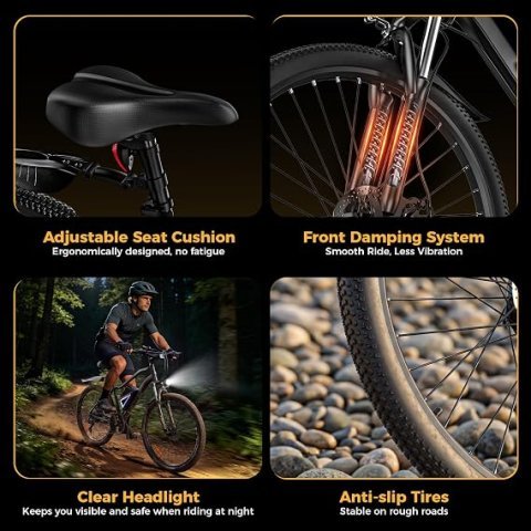 Buy Electric Bike for Adults Online | 1500W/1000W Peak Motor Commuter E-Bike with Removable Battery