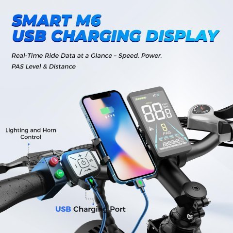 Buy Aipas M1 Pro Electric Bike Online | 1800W Peak Fat Tire Electric Mountain Bike for Adults