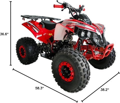 Buy HHH Upgraded 125cc Sports Quad ATV Online | Fully Automatic Gas 4-Wheeler with Reverse