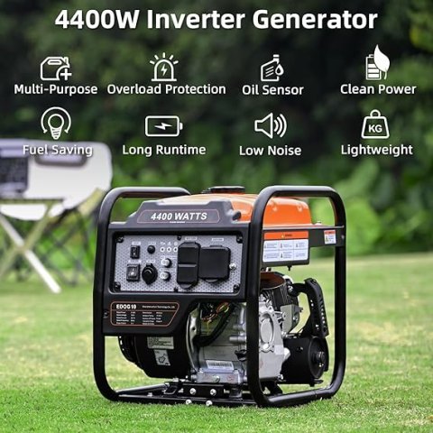 Buy Oxseryn 4400-Watt Portable Inverter Generator Online | Gas Powered Quiet RV-Ready Generator