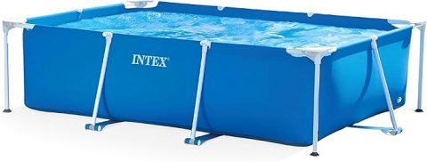 Buy INTEX Rectangular Frame Above Ground Swimming Pool Online | 9 ft 10 in Steel Frame Family Pool