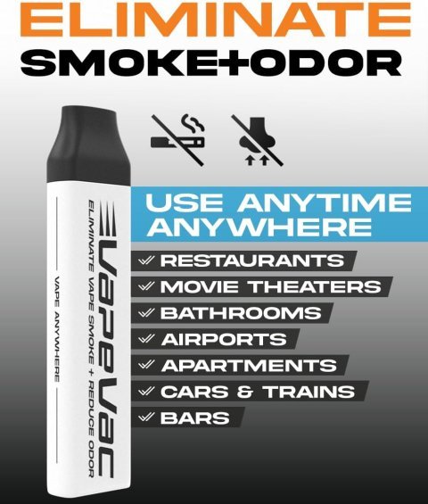 Buy VapeVac Pocket-Sized Personal Air Filter 6-Pack Online | Portable Odor Reduction Filter