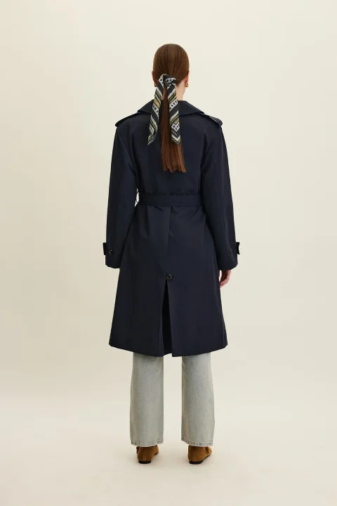 Buy Quince Mac Coat | Timeless Minimalist Women's Trench Coat for Elegant Everyday Style
