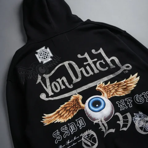 Buy True X Von Dutch Logo Hoodie Online | Premium Streetwear Pullover Hoodie