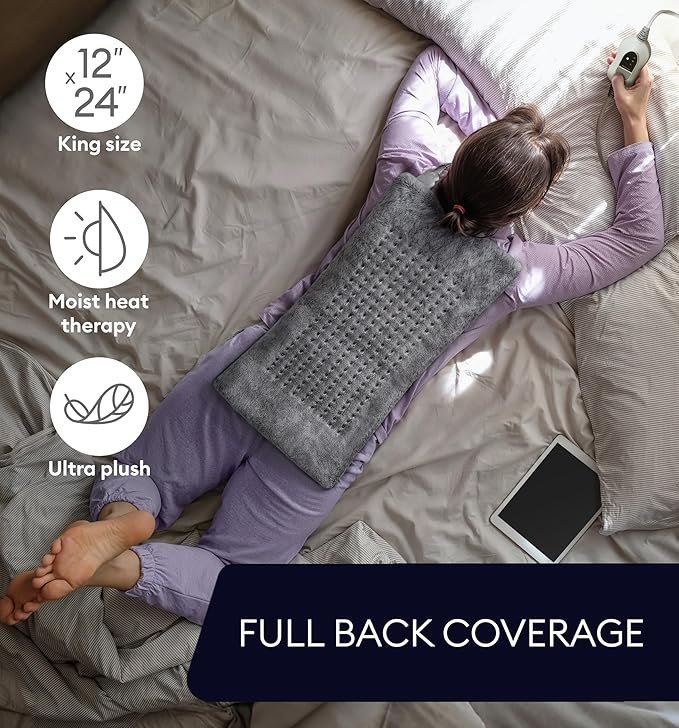 Buy GENIANI Electric Heating Pad Online | Heating Pad for Back Pain, Neck, Shoulders & Cramps Relief