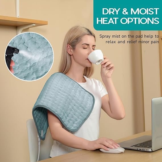 Buy Electric Heating Pad for Period Cramps & Back Pain Online | Fast Heat Therapy for Neck, Shoulders & Muscles