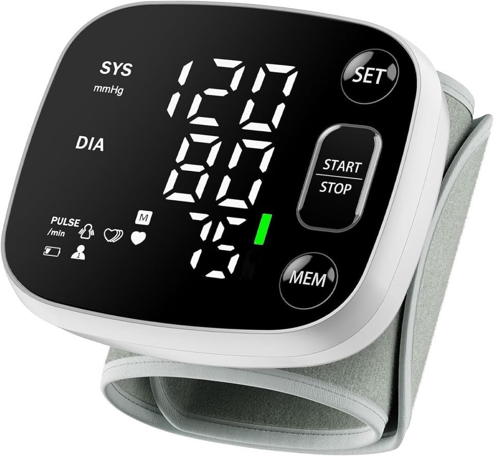 Buy Oklar Wrist Blood Pressure Monitor Online | Rechargeable Digital BP Monitor with Voice Broadcast