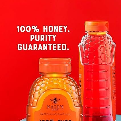 Buy Nate's 100% Pure Raw & Unfiltered Honey Online | Natural Premium Honey in 32 oz Squeeze Bottle