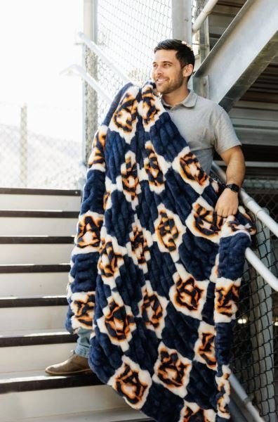 Buy Auburn Tigers Hugs Blanket Online | Ultra Soft Plush NCAA Throw Blanket for Fans