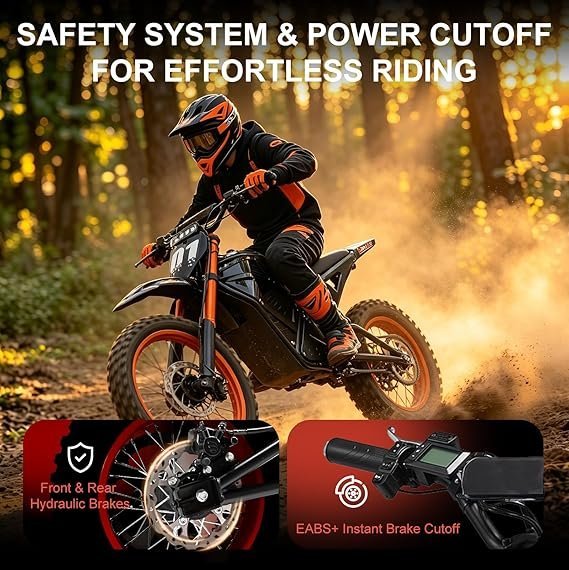 Buy Electric Dirt Bike for Teens & Adults Online | 3600W Mid-Drive Off-Road Electric Motorcycle