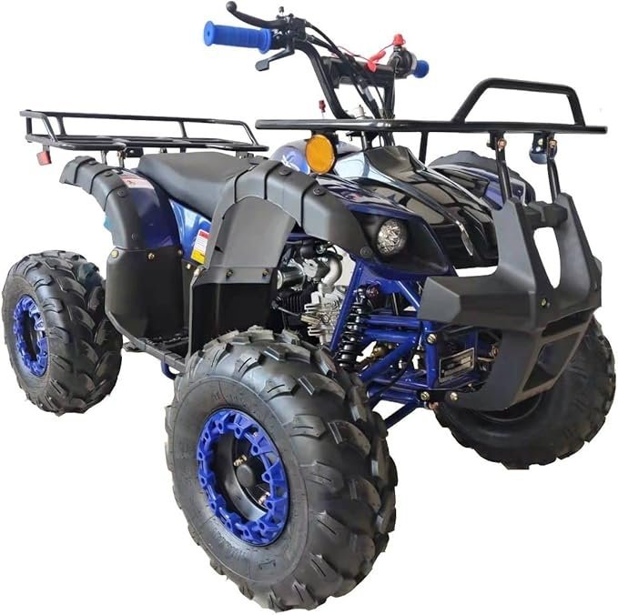 Buy HHH 125cc ATV with Reverse Online | Youth Gas Quad 4-Wheeler with LED Lights & Big Tires