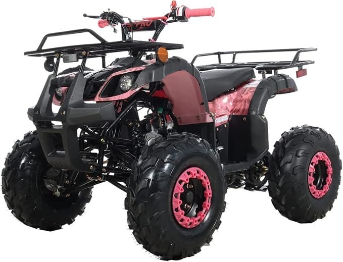 Buy HHH 125cc ATV with Reverse Online | Youth Gas Quad 4-Wheeler with LED Lights & Big Tires