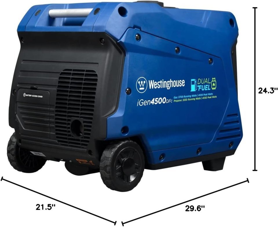 Buy Westinghouse 5000 Peak Watt Super Quiet Dual Fuel Portable Inverter Generator Online | Remote Start RV-Ready Generator with CO Sensor