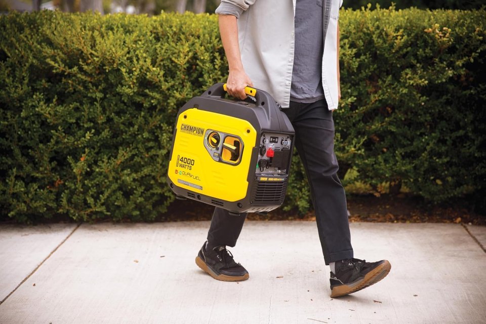 Buy Champion 4000-Watt Dual Fuel Portable Inverter Generator Online | RV Ready Quiet Generator with Gas & Propane