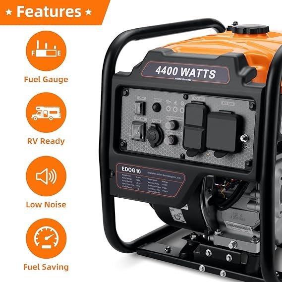 Buy Oxseryn 4400-Watt Portable Inverter Generator Online | Gas Powered Quiet RV-Ready Generator