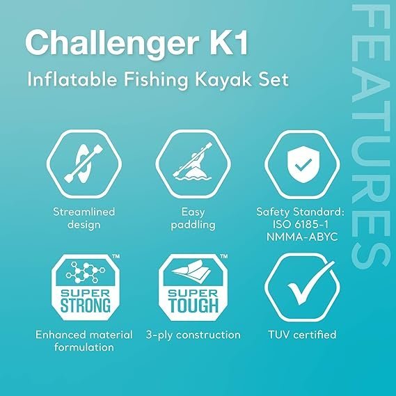 Buy INTEX Challenger Inflatable Kayak Online | Portable Recreational Kayak with Paddles & Pump