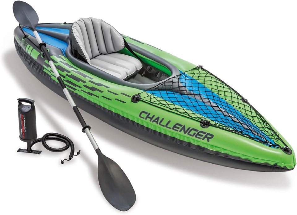 Buy INTEX Challenger Inflatable Kayak Online | Portable Recreational Kayak with Paddles & Pump