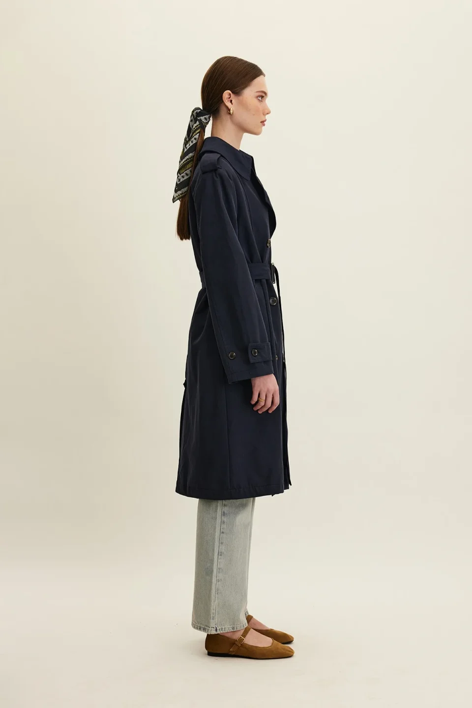 Buy Quince Mac Coat | Timeless Minimalist Women's Trench Coat for Elegant Everyday Style