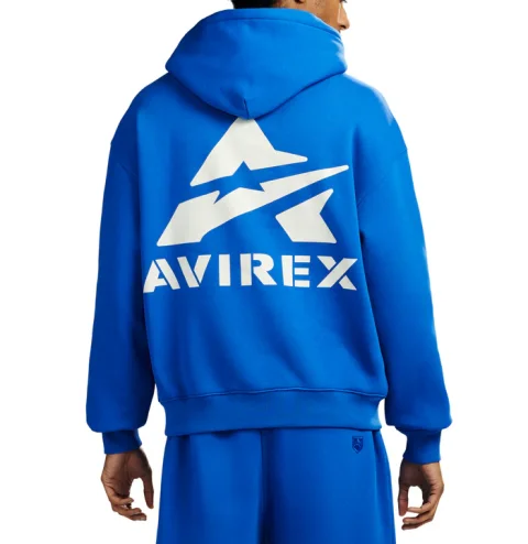 Avirax Big “A” Hoodie Cobalt – 高级棉绒套头衫