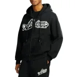 Felpa con Cappuccio Avirex Script per Uomini e Donne | Pullover in Fleece Premium