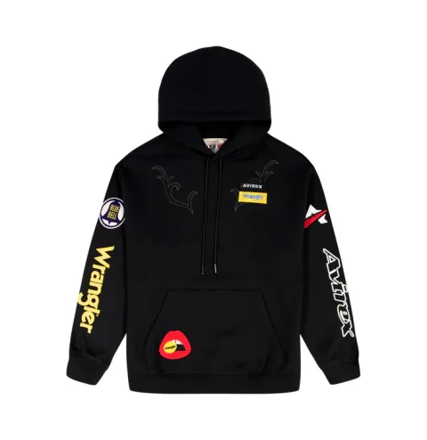 Hoodie Avirex x Wrangler – Moletom Pullover Premium Masculino