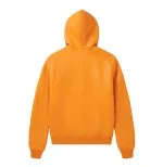 Avirex Script Nappa Leather Hoodie 橙色 – 高端男士皮革拉链连帽衫