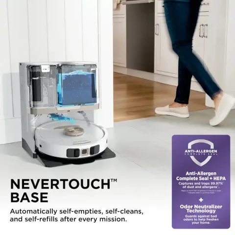 Aspirapolvere e Mop Robot Shark Stratos 2-in-1 con Base Autopulente NeverTouch
