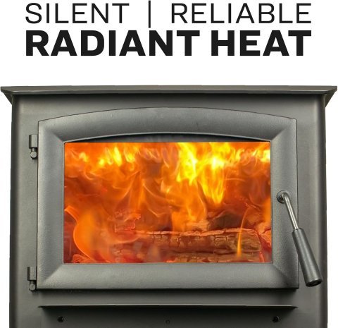 Stufa a Legna US Stove 1200 Sq. Ft | Riscaldatore Certificato EPA ad Alta Efficienza