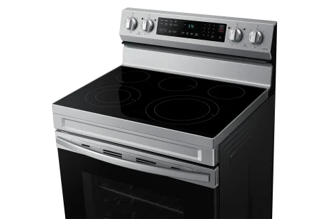 Samsung NE63A6511SS Fogão Elétrico Freestanding Inteligente com Convecção, 6.3 cu. ft., Aço Inoxidável